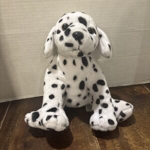 Anico Dalmation Dog Puppy Plush Black and White Stuffed Animal 10"